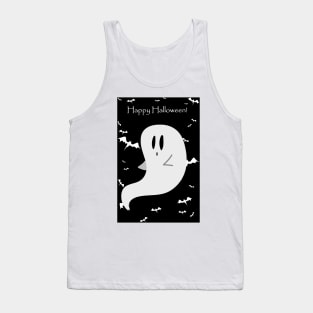 "Happy Halloween" Cute Ghost Tank Top